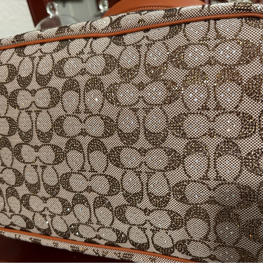 Coach crystal Jacquard Kisslock bag - Picture 6 of 12